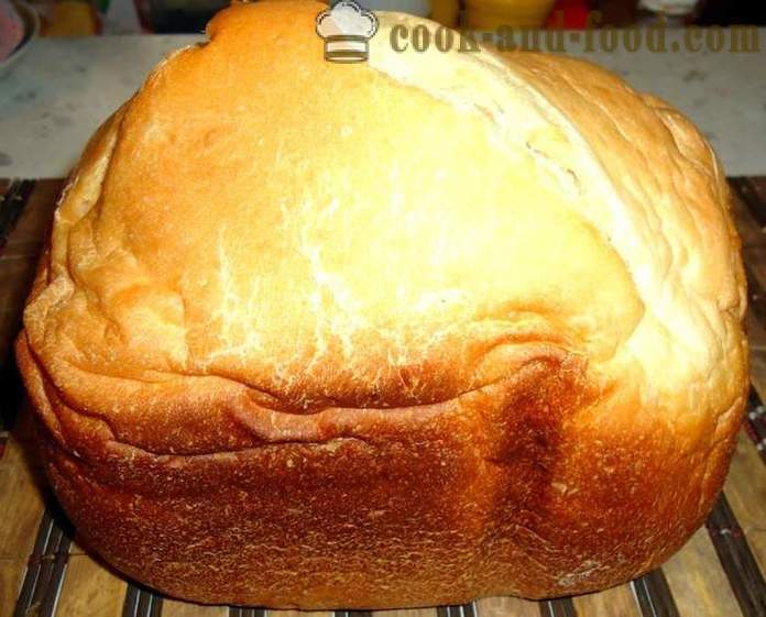 Обикновено домашен хляб в машина хляб - как да се пекат хляб в машина хляб у дома, стъпка по стъпка рецепти снимки