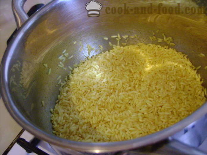 Варен ориз с куркума - как да се готвя ориз с куркума, стъпка по стъпка рецепти снимки