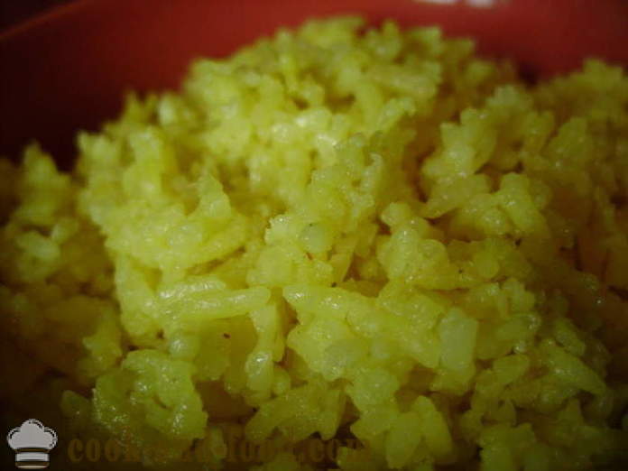 Варен ориз с куркума - как да се готвя ориз с куркума, стъпка по стъпка рецепти снимки