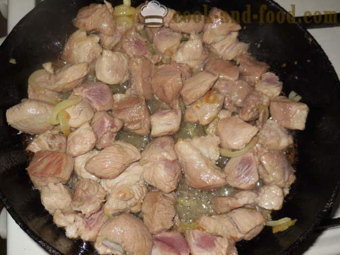Свинско с кимчи на корейски - кимчи като се запържва с месо, стъпка по стъпка рецепти снимки