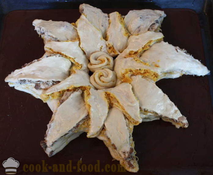 Пай риба с тестото във фурната - как да се готви риба пай, стъпка по стъпка рецепти снимки