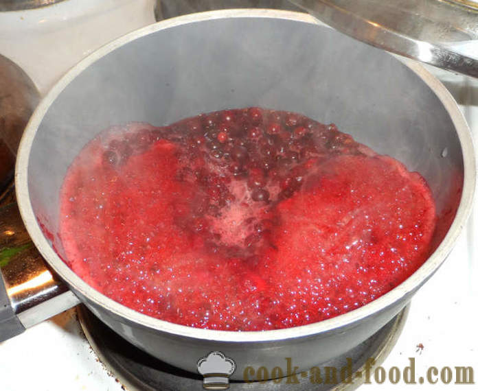 Delicious червена боровинка желе - как да се направи червена боровинка желе с желатин, стъпка по стъпка рецепти снимки