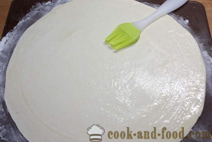 Тарт от бутер тесто с пилешко и сирене - как да се направи слой торта с пиле, стъпка по стъпка рецепти снимки