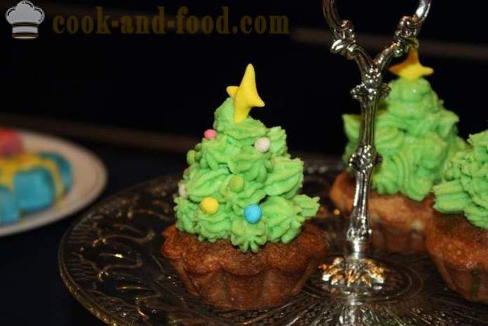 Коледни сладкиши - как да се направи и украсяват торти за Нова година, с една стъпка по стъпка рецепти снимки