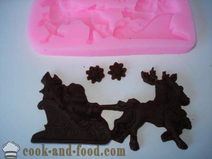 Коледна украса, изработени от шоколад с ръцете си - Как да направим шоколадова декорация у дома, стъпка по стъпка рецепти снимки