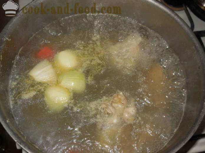 Диетичните супа бульон пуйка със зеленчуци - как да се готви вкусно Турция супа, стъпка по стъпка рецепти снимки