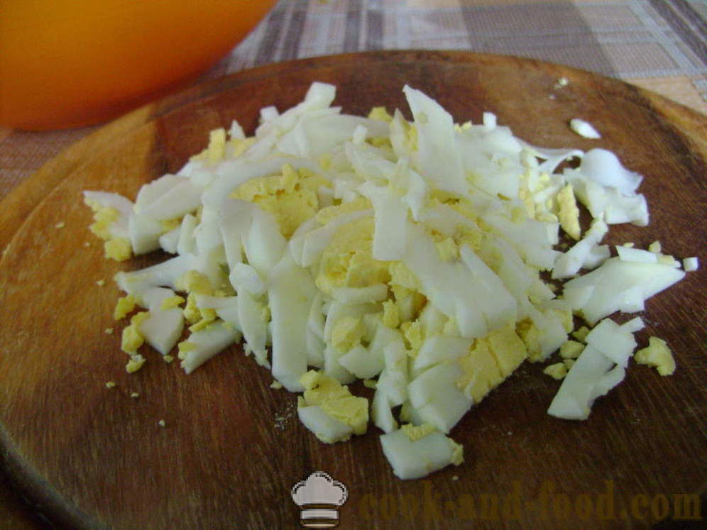 Тарталета с калмари - как да приготвят вкусни tartlets пълнени с калмари, стъпка по стъпка рецепти снимки