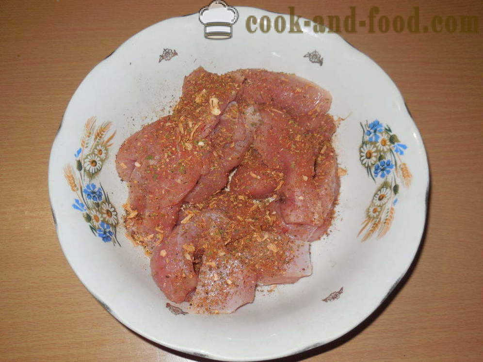Пуешко филе печен в пещ - как да се готви вкусно пуешко филе, с една стъпка по стъпка рецепти снимки