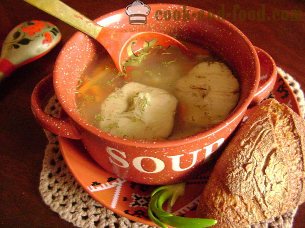 Постна супа от риба от хек с ориз - как да се готви супа от риба с дяволите, стъпка по стъпка рецепти снимки