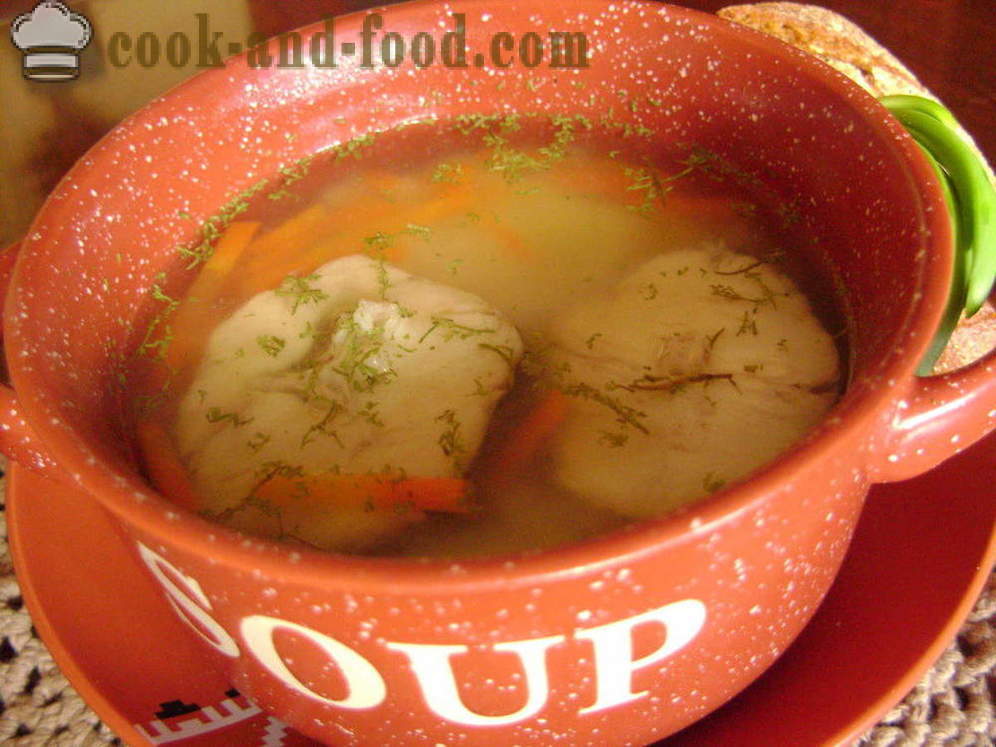 Постна супа от риба от хек с ориз - как да се готви супа от риба с дяволите, стъпка по стъпка рецепти снимки