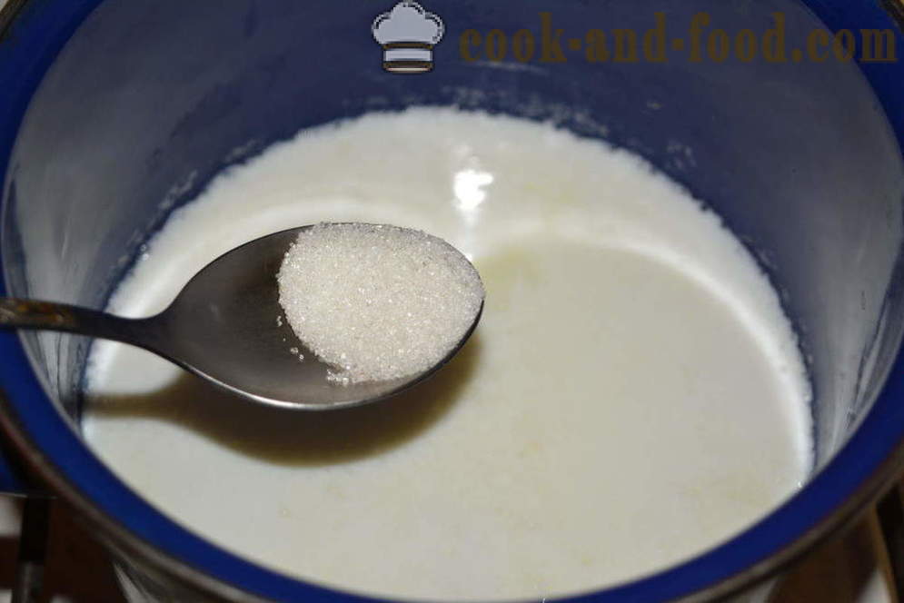 Мляко фиде за децата - как да се варят мляко юфка в тигана, стъпка по стъпка рецепти снимки