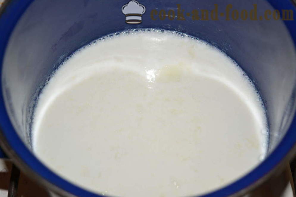 Мляко фиде за децата - как да се варят мляко юфка в тигана, стъпка по стъпка рецепти снимки