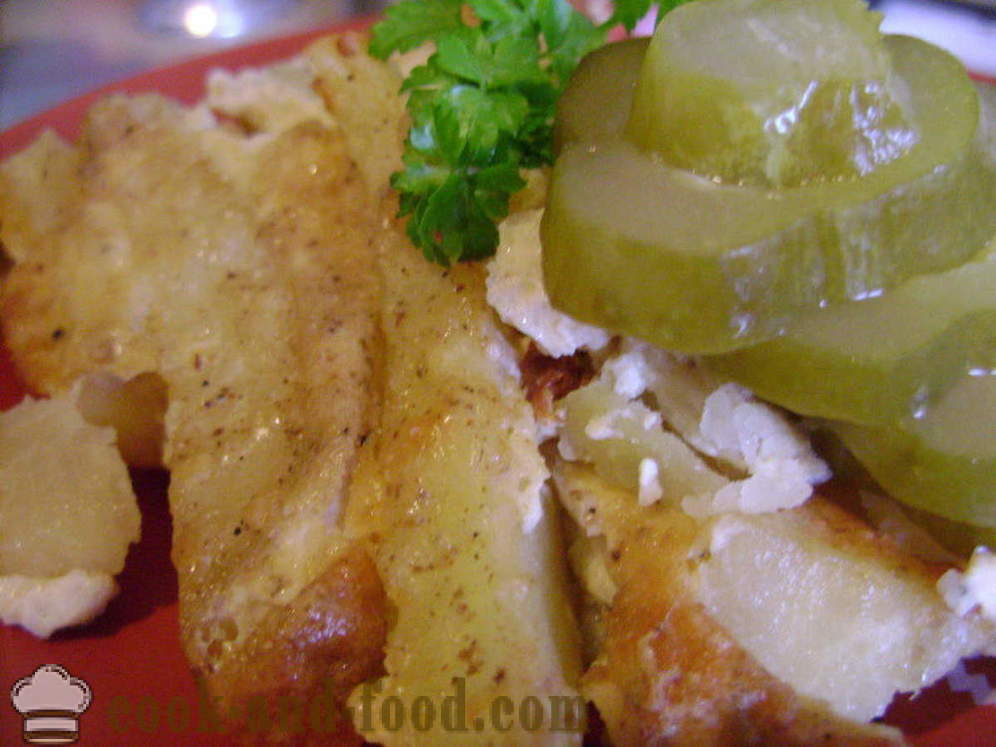 Картофи запечени в сметанов сос - двете вкусни печени картофи на фурна с запечени кора, с една стъпка по стъпка рецепти снимки
