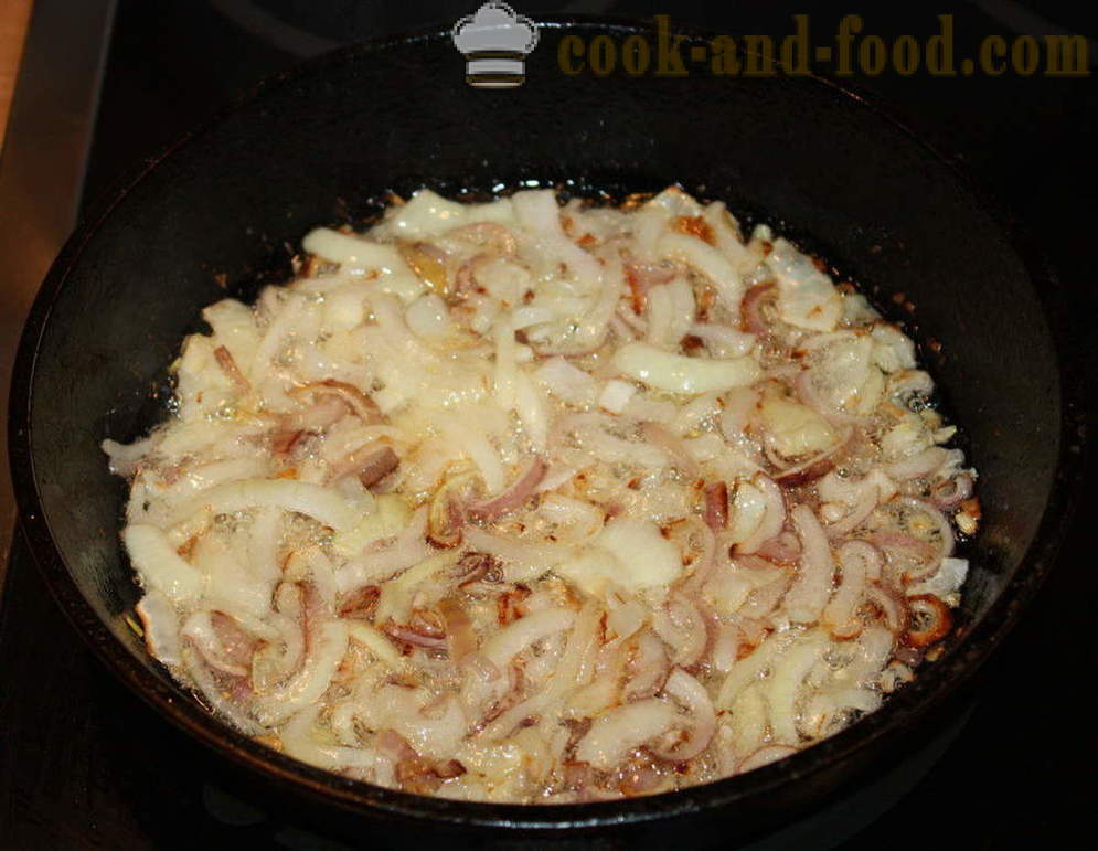 Печени картофи с гъби в сметанов сос - как да се готвя картофи с гъби на фурна, с една стъпка по стъпка рецепти снимки