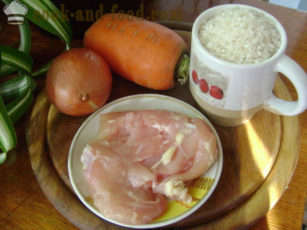 Пилаф с пиле в тенджера - как да се готви ризото с пиле, стъпка по стъпка рецепти снимки