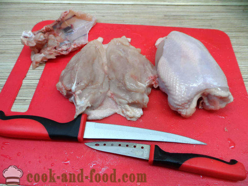 Пилешки гърди с гъби в бяло вино - как да се готви пилешки гърди задушени в multivarka с гъби, стъпка по стъпка рецепти снимки