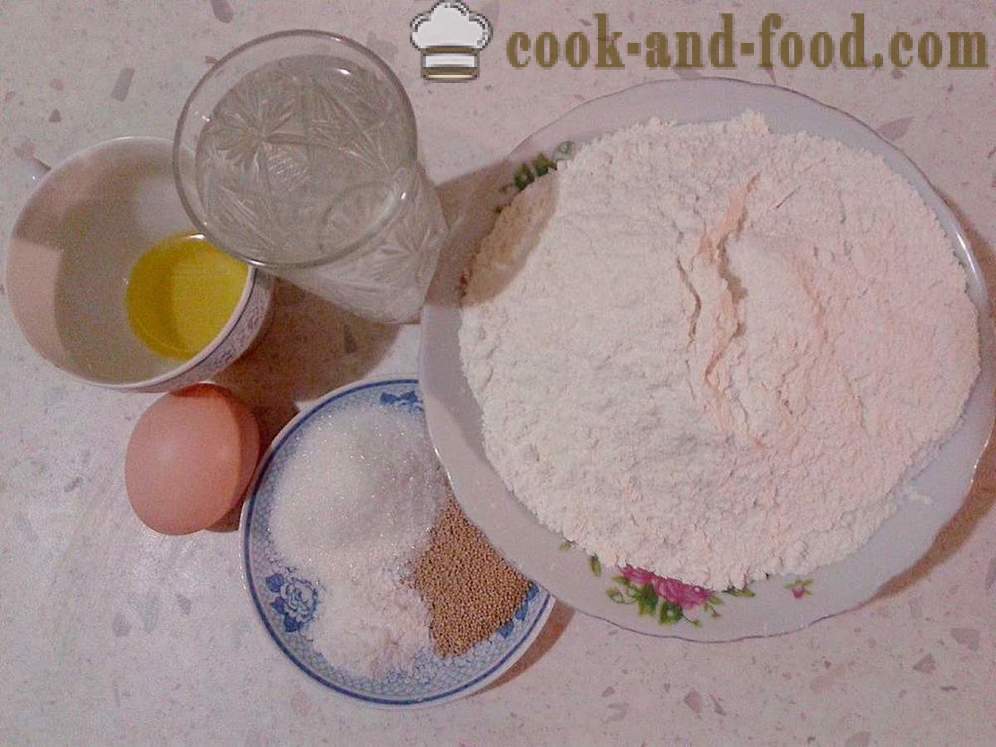 Тесто с мая в машината хляб - как да се подготви тесто с мая за хляб в машината, poshagovіy рецепта със снимка