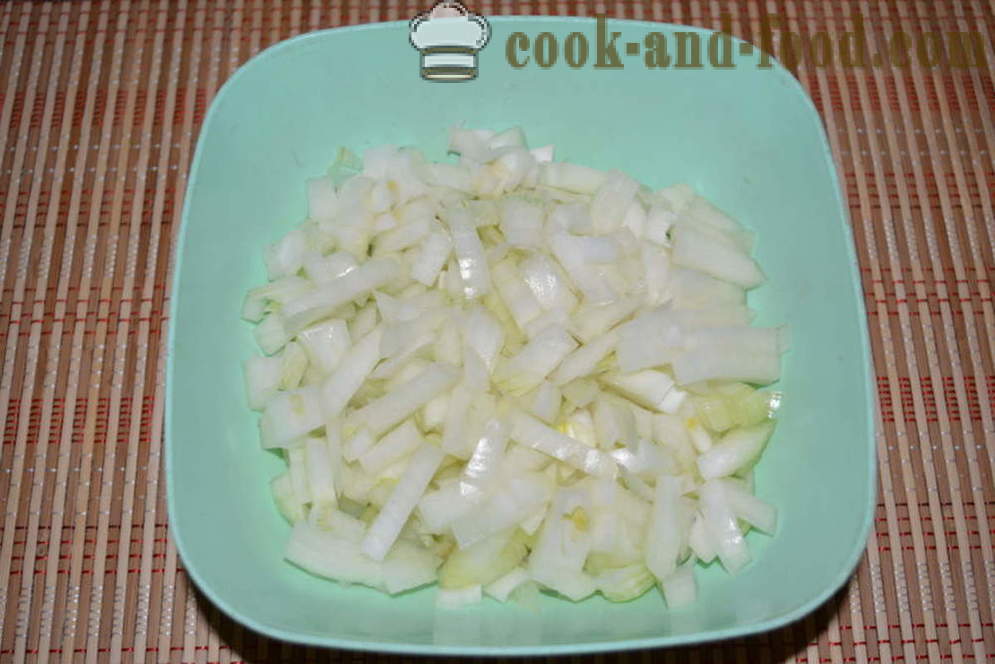 Onion салата от лук с яйца и майонеза - как да се готви лук салата, стъпка по стъпка рецепти снимки