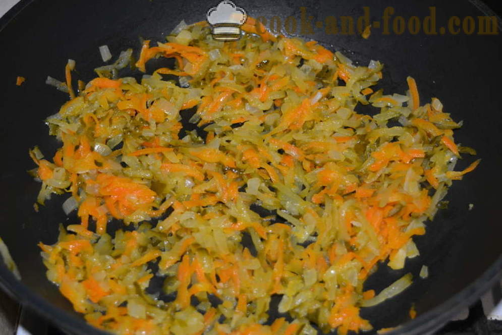Домашна туршия с гъби и краставици - Как да се готви без месо и туршия ечемик, стъпка по стъпка рецепти снимки