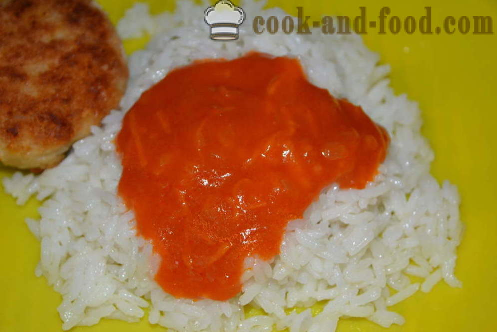 Quick-сос сос с доматено пюре в микровълнова - как да се готвя доматен сос, сос в микровълнова фурна, стъпка по стъпка рецепти снимки