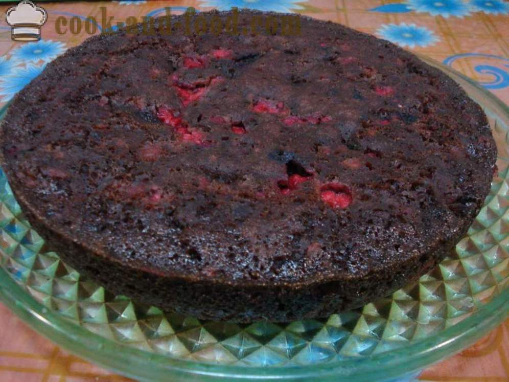 Lean шоколадова торта без яйца - как да се готви шоколадова торта в multivarka, стъпка по стъпка рецепти снимки
