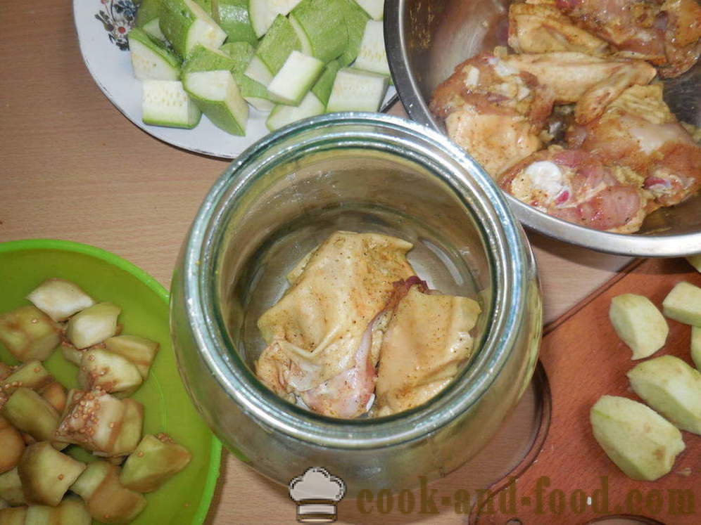 Задушени пилешки в пота във фурната в собствен сок - как да се пекат пиле в гърне със зеленчуци, стъпка по стъпка рецепти снимки