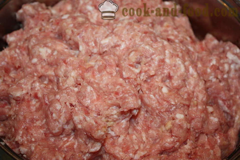 Месо чийзкейк с гъби и сирене - Как да се готви месо чийзкейк с гъби на фурна, с една стъпка по стъпка рецепти снимки