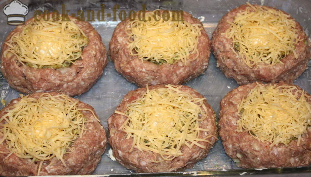 Месо чийзкейк с гъби и сирене - Как да се готви месо чийзкейк с гъби на фурна, с една стъпка по стъпка рецепти снимки