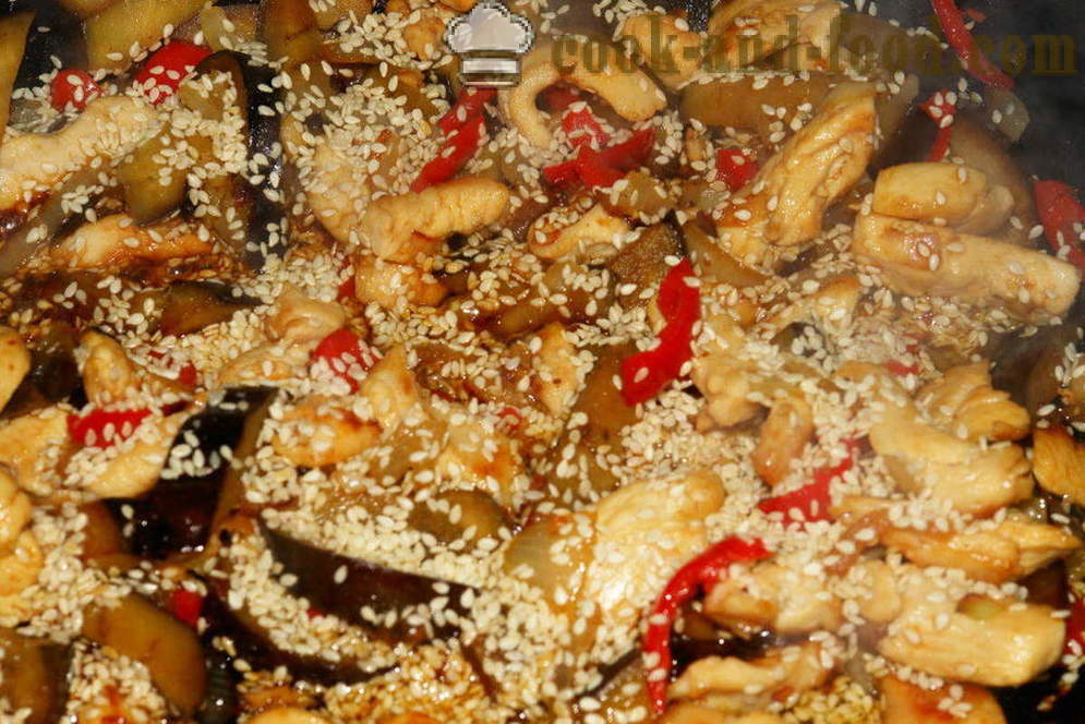 Пилешко филе на китайски: със зеленчуци и ориз - как да се готвя пиле в китайски, стъпка по стъпка рецепти снимки