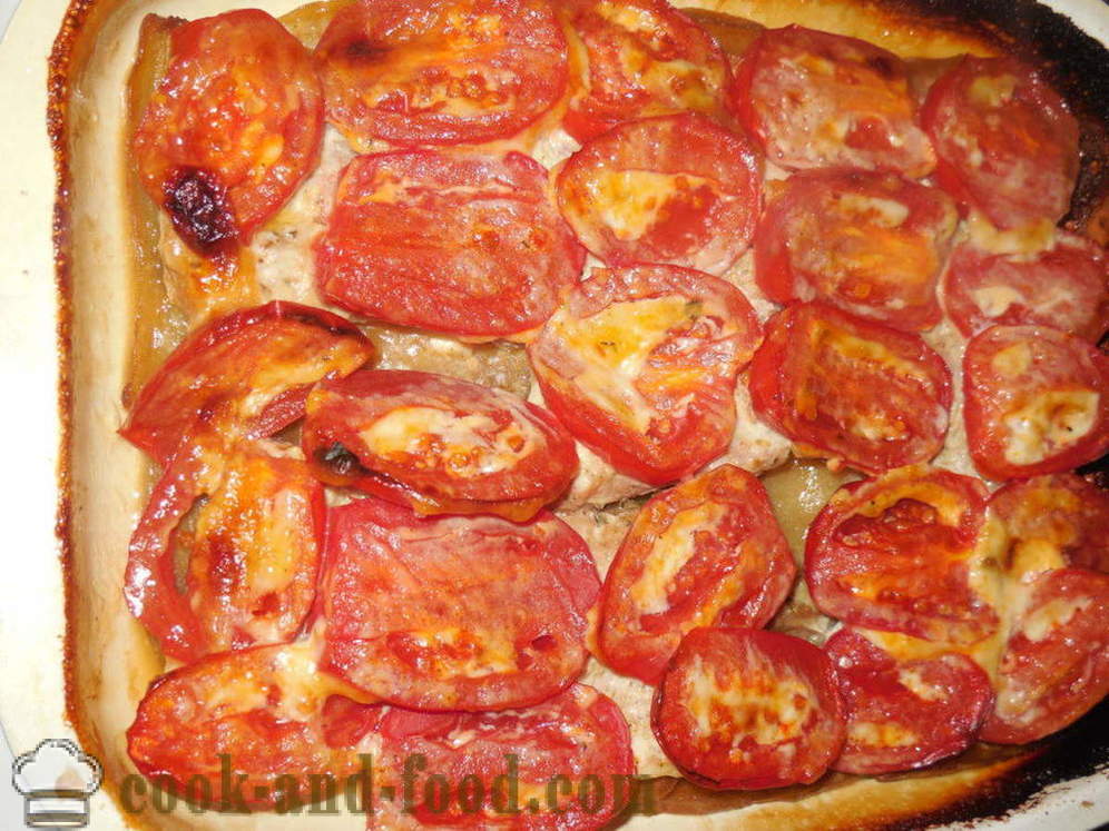 Патладжан печен с месо и домати - като печен патладжан с месо във фурната, с една стъпка по стъпка рецепти снимки