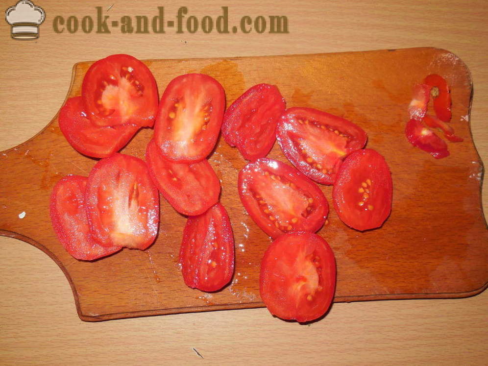 Патладжан печен с месо и домати - като печен патладжан с месо във фурната, с една стъпка по стъпка рецепти снимки