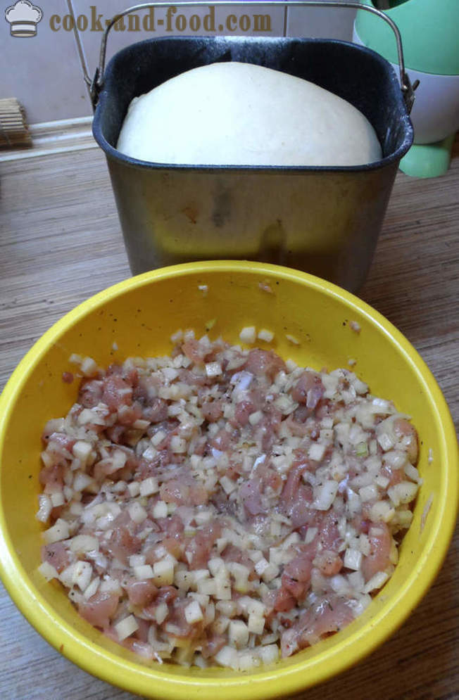 Echpochmak Тартар, с месо и картофи - как да се готвя echpochmak, стъпка по стъпка рецепти снимки