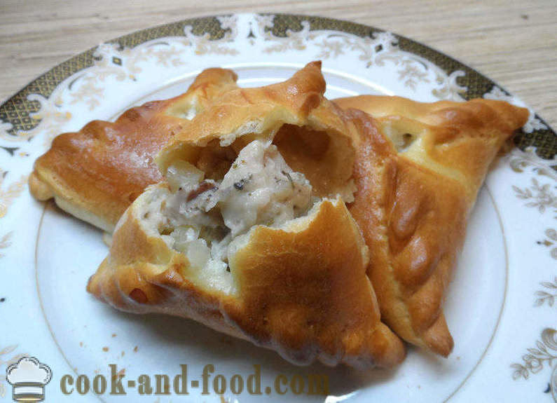 Echpochmak Тартар, с месо и картофи - как да се готвя echpochmak, стъпка по стъпка рецепти снимки
