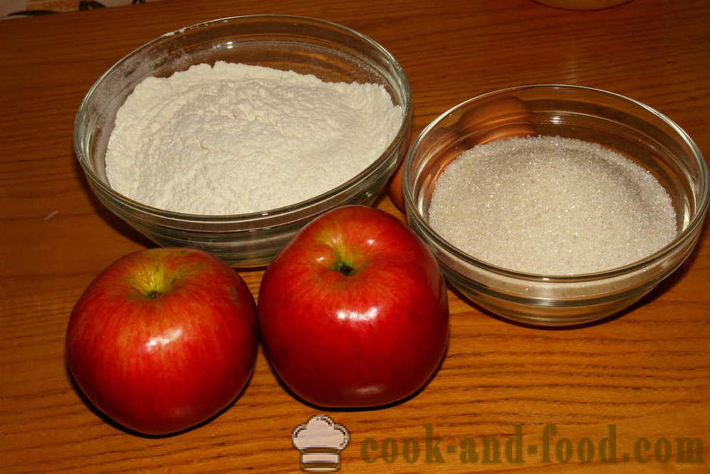 Пандишпан с ябълки във фурната - как да се готви пандишпан с ябълки, стъпка по стъпка рецепти снимки