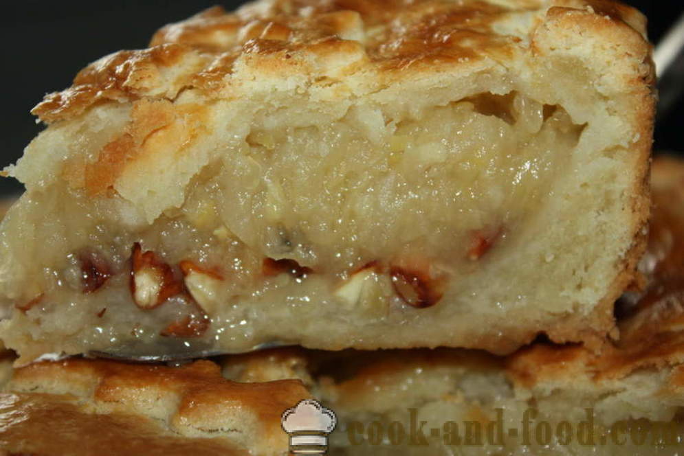 Затворен ябълков пай тестото - как да се направи пай тестото, стъпка по стъпка рецепти снимки
