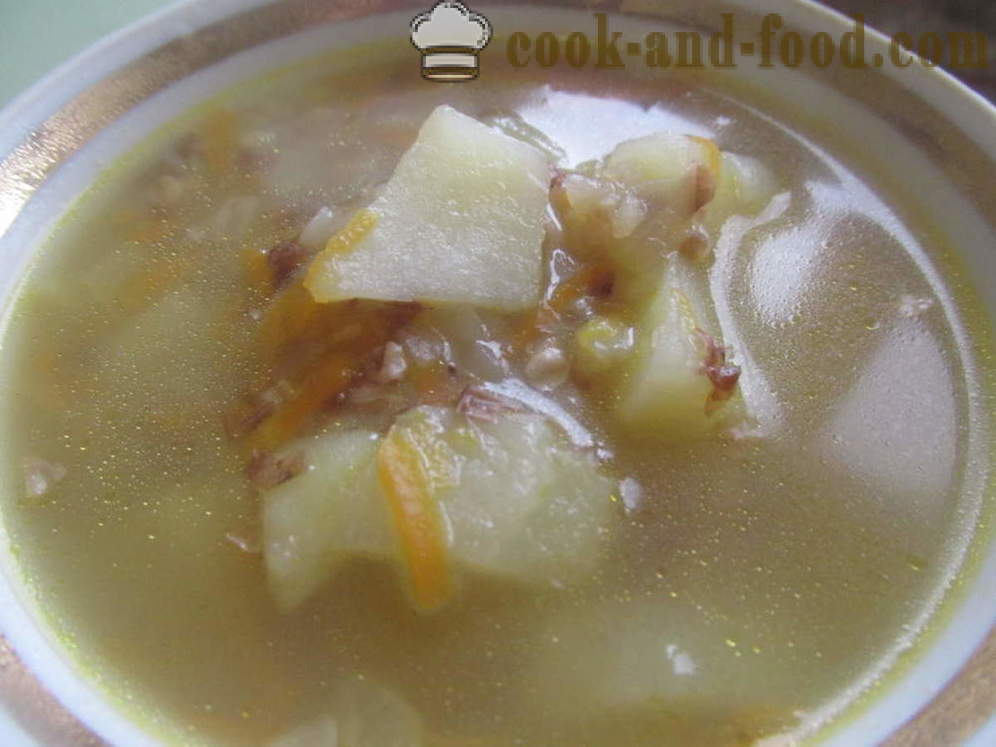Елда супа с пилешки бульон - как да се готви елда супа с пилешки бульон, стъпка по стъпка рецепти снимки