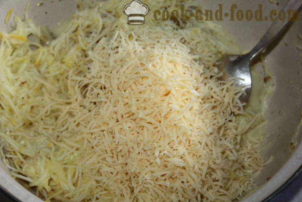 Кифли тиквички със сирене на фурна - как да се готвя тиквички кифли, стъпка по стъпка рецепти снимки