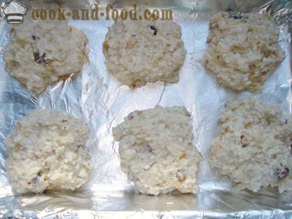 Фитнес бисквитки овесени ядки - как да се готвя овесени бисквити, стъпка по стъпка рецепти снимки