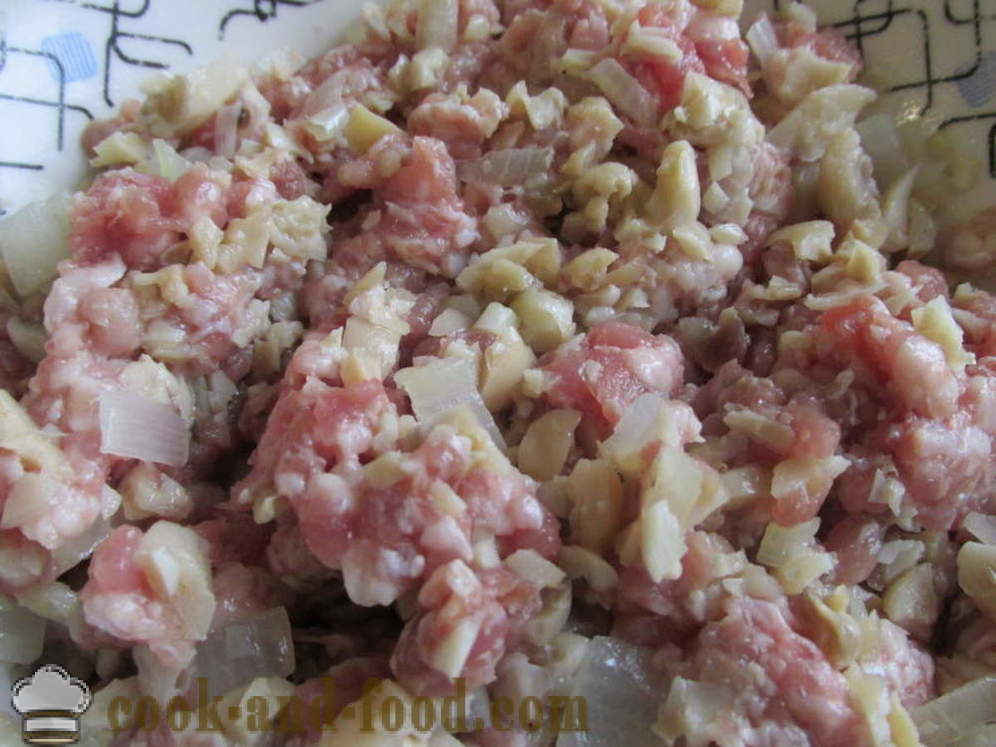Пълнени чушки с месо и гъби - как да се готвя пълнени чушки, стъпка по стъпка рецепти снимки