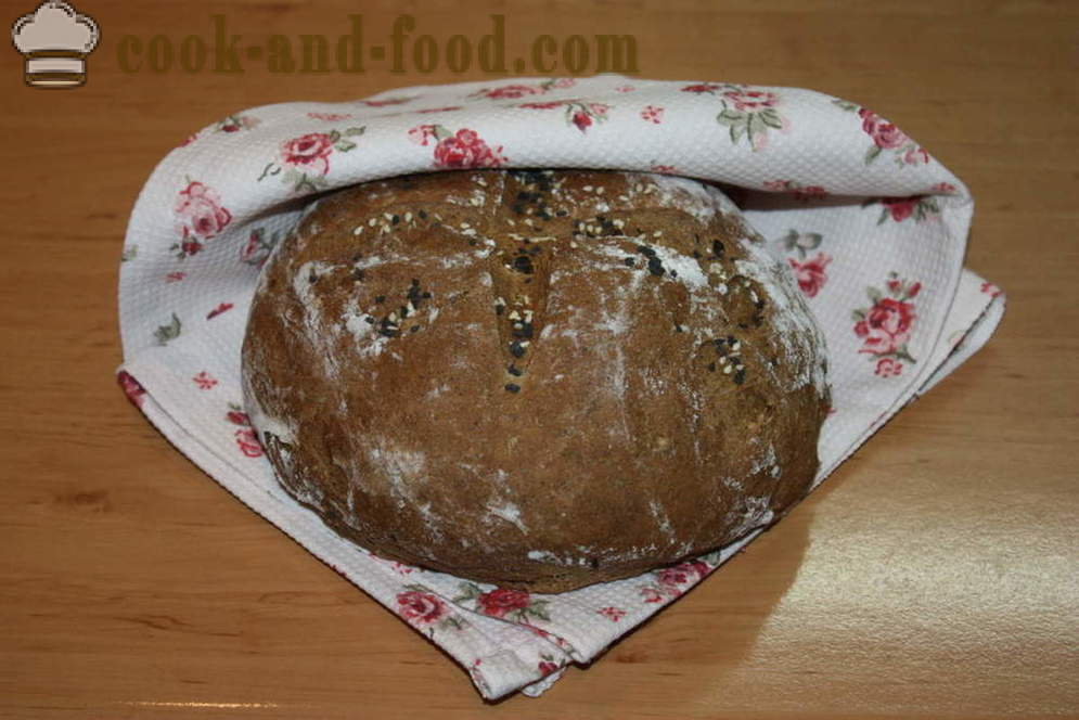 Рецепта за ръжен хляб във фурната - как да се пекат ръжен хляб у дома, стъпка по стъпка рецепти снимки