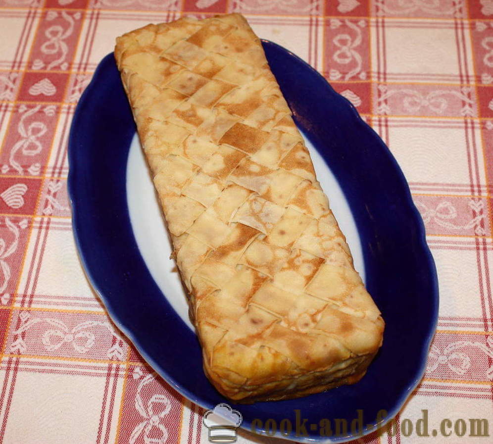 Палачинка пай с гъби, сирене и зеленчуци на фурна - стъпка по стъпка как да се готви палачинки рецепта за торта със снимка