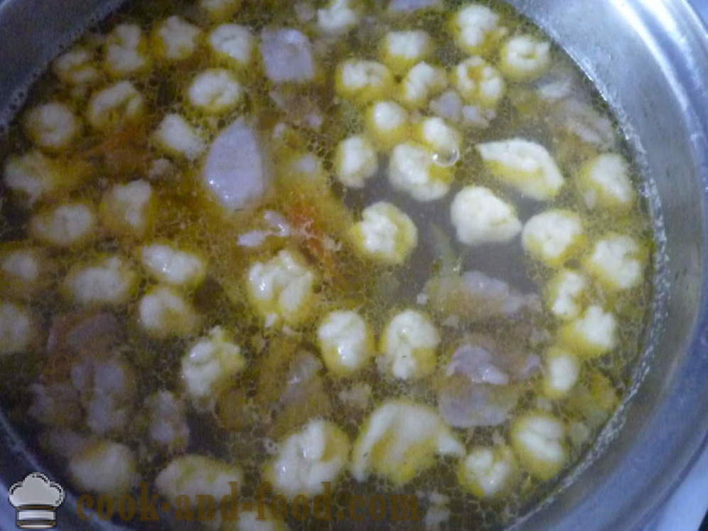 Delicious супа с кнедли в чорбата - стъпка по стъпка, как да се готви супа с кнедли, рецепта със снимка