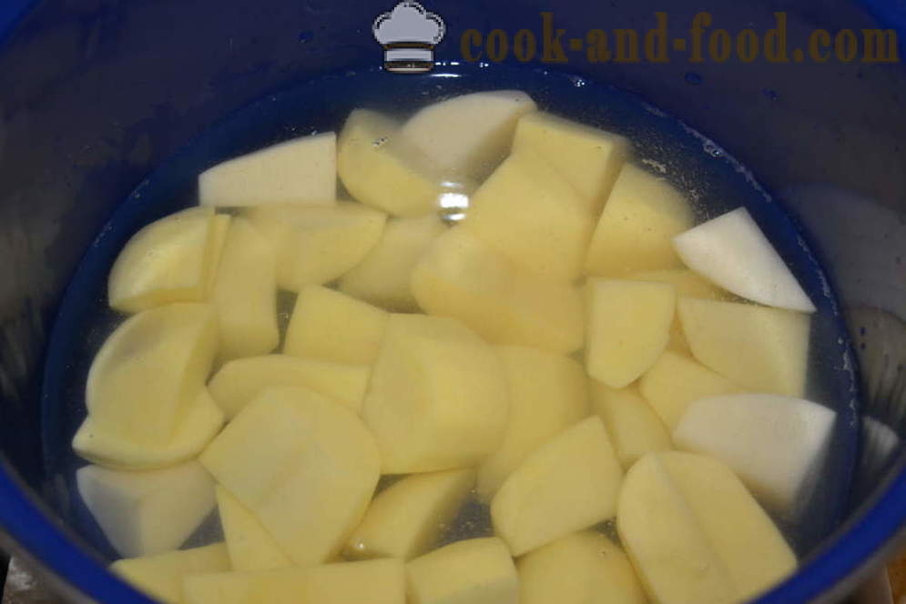 Картофено пюре с мляко и масло, без бучки - как да се готви вкусни картофено пюре, стъпка по стъпка рецепти снимки