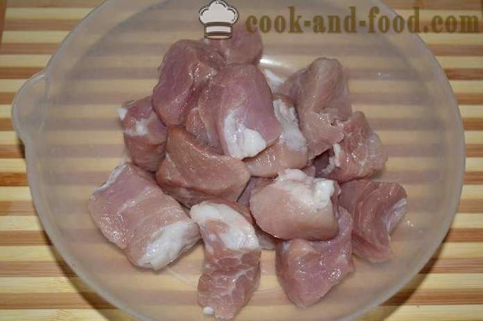 Ечемикът в саксия с месо приготвени във фурната - как да се готви ечемик каша с месо във фурната, с една стъпка по стъпка рецепти снимки