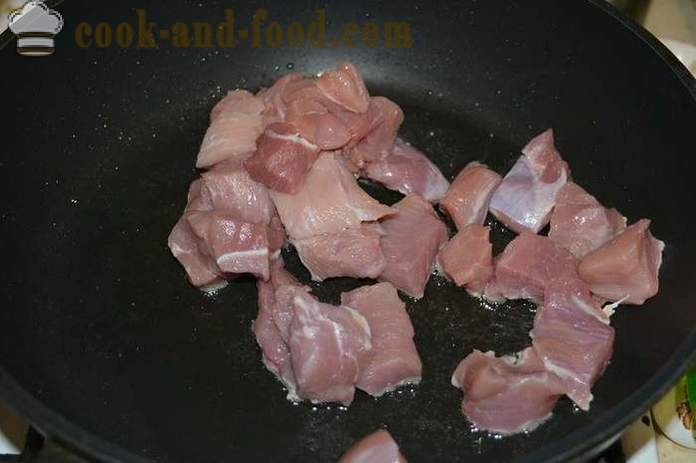 Delicious елда с месо в тиган - как да се готви каша от елда с месо, стъпка по стъпка рецепти снимки