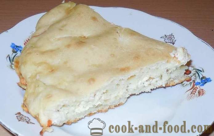 Желиран торта на кисело мляко с месо и зеленчуци - как да се готви пай, пълнени с пълнител, стъпка по стъпка рецепти снимки
