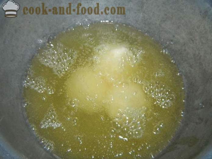 Извара понички, пържени в масло в тиган - как да се готвя понички от сирене бързо, стъпка по стъпка рецепти снимки
