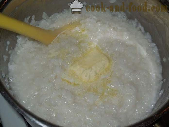 Как да готвя ориз овесена каша на водата на гарнитура - рецепта със снимка