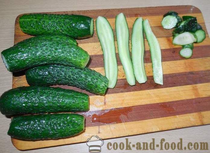 Хрупкави солени краставички в пакет - как бързо да се направи солени краставици, рецепта със снимка