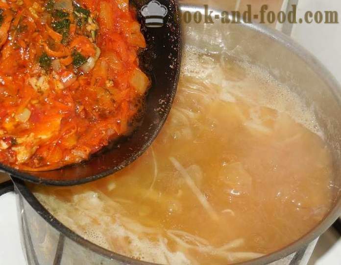 Вкусна домашна супа с боб в украински - как да се готви супа с боб на украински - стъпка по стъпка рецепти снимки